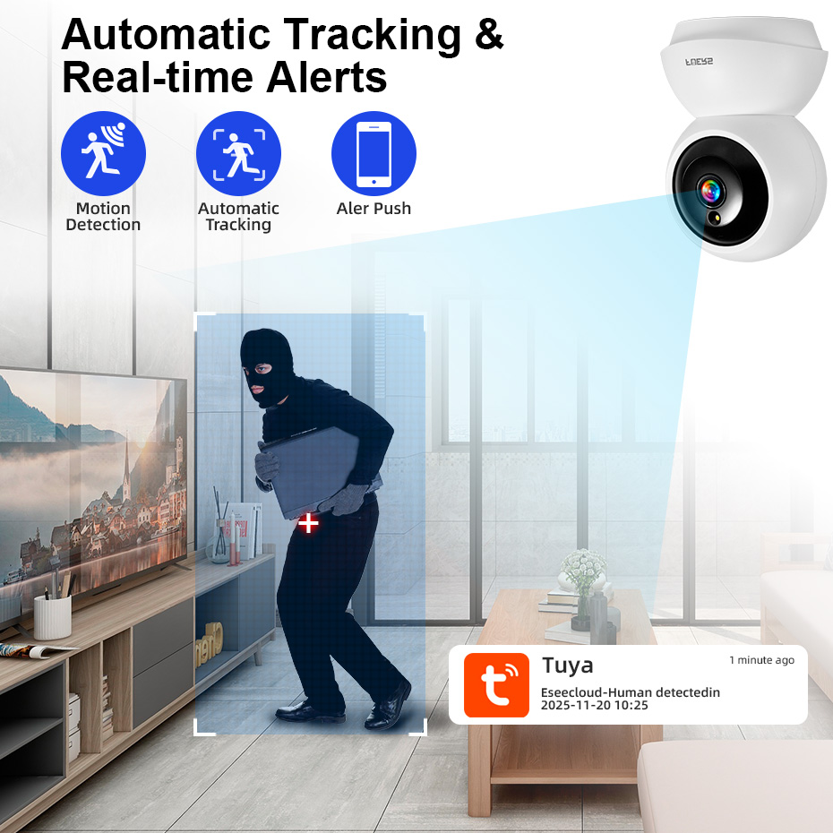 Smart Home Interior - FUERS 5MP HD cámara de seguridad