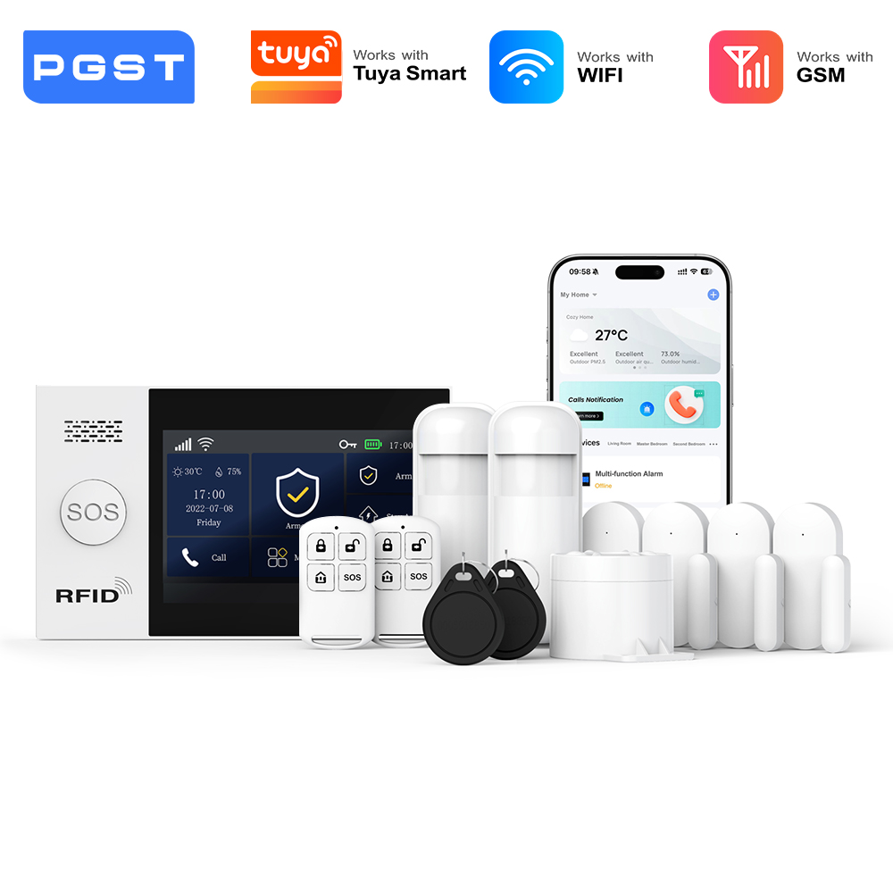 Smart Home Package - PGST sistema alarma antirrobo WiFi 2G