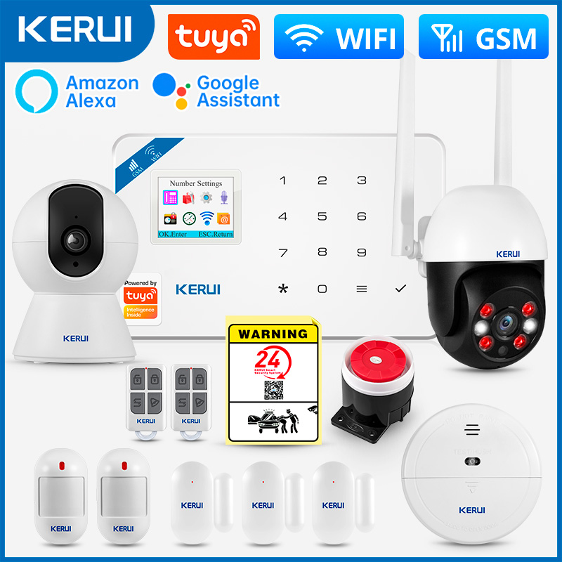 Smart Home Package - KERUI-sistema de alarma W181, seguridad para