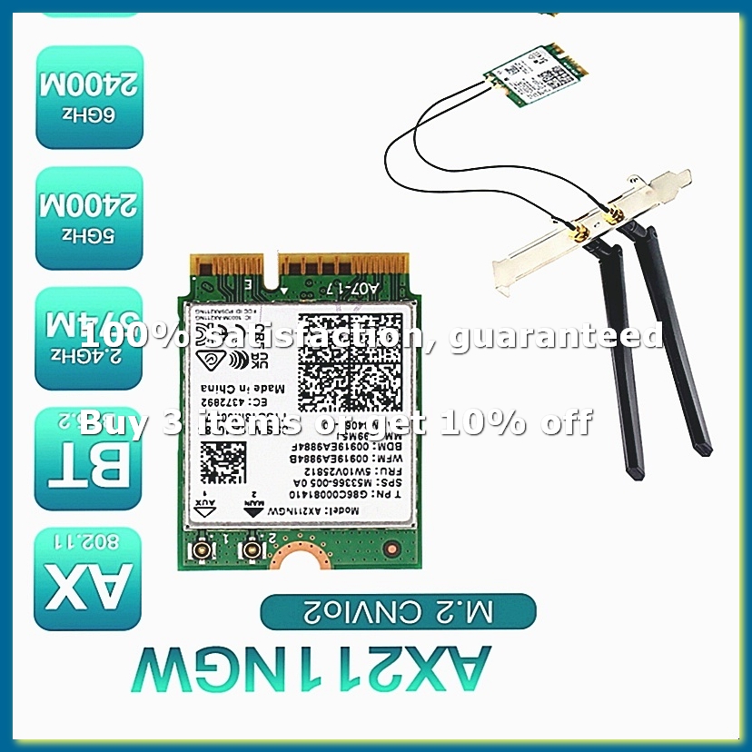 Smart Home Key - Tarjeta de Red Inalámbrica AX211NGW+ con
