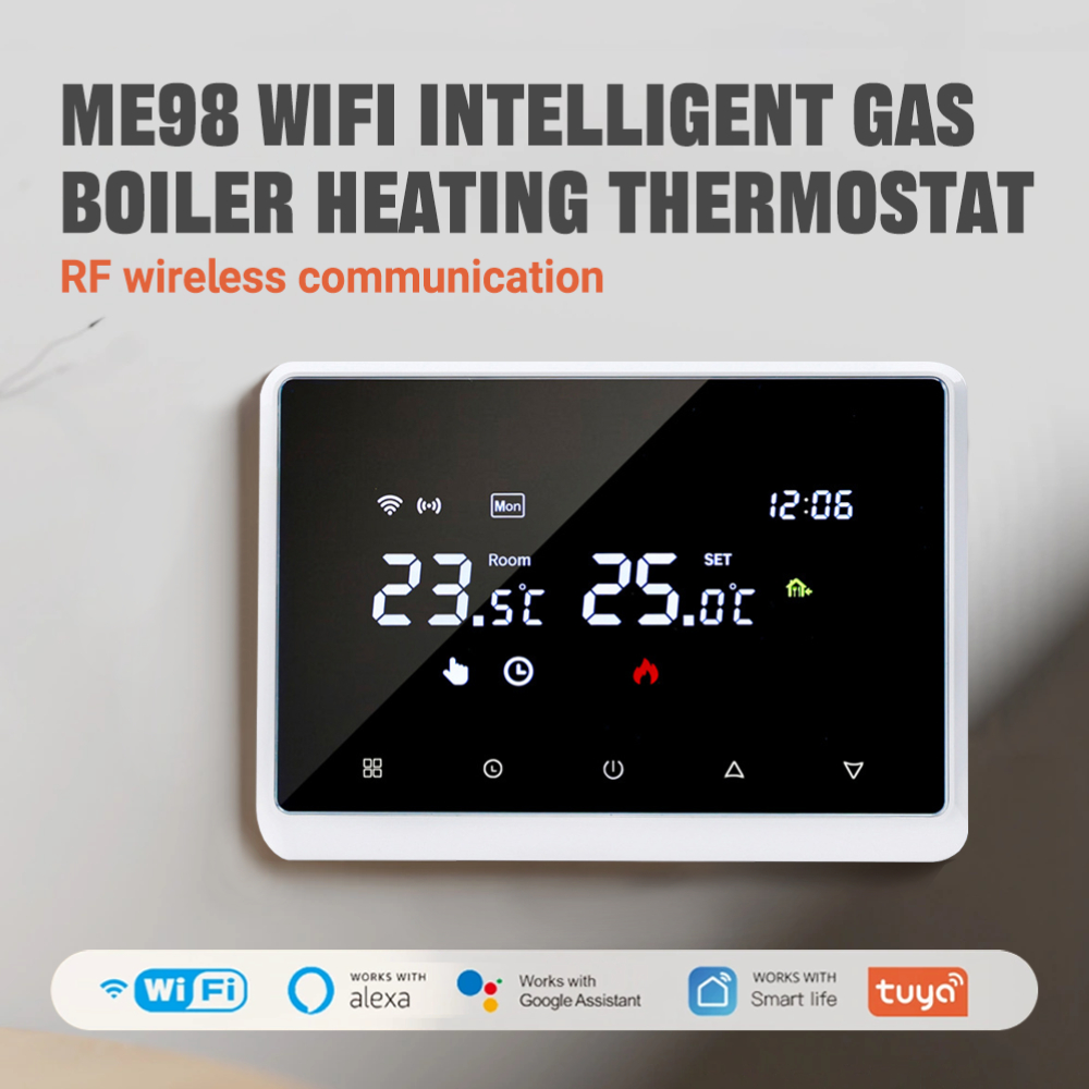 Smart Home Package - Termostato Inteligente WiFi ME98 con Alimentación
