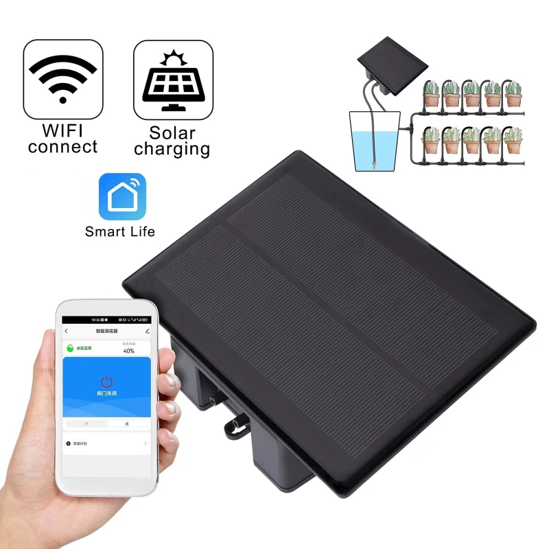 Smart Home Package - Kit de riego automático Solar WIFI,