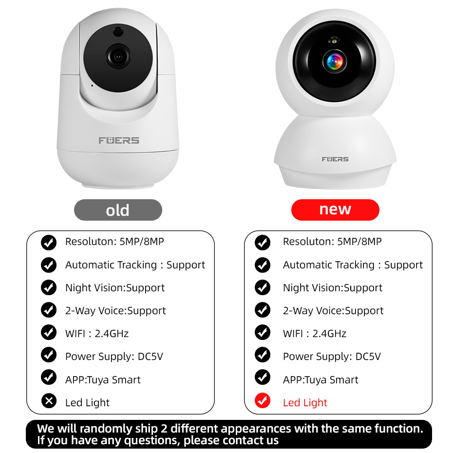 FUERS 5MP HD cámara de segurid - Smart Home Interior reseña y precio