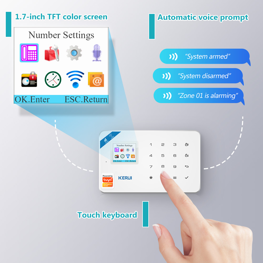 KERUI-sistema de alarma W181,  - Smart Home Package reseña y precio